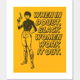 Black Women Work It Out Posters and Art